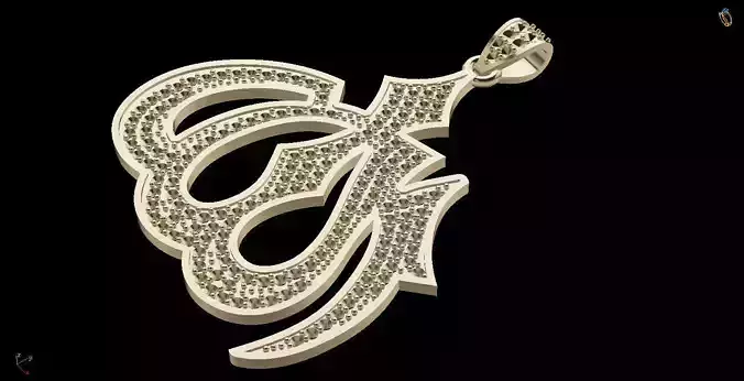 Allah Necklaces jewellery 3d print model