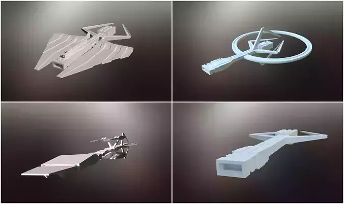 Sci-Fi war spaceships collection