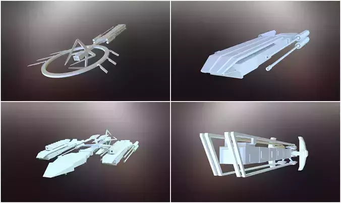 Sci-Fi War Spaceships collection