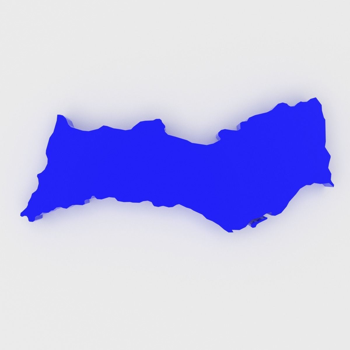 Map of Portugal Low-poly 3D model_19