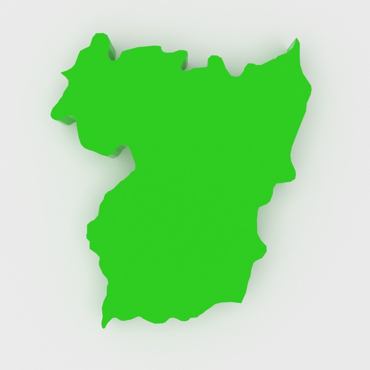 Map of Portugal Low-poly 3D model_22