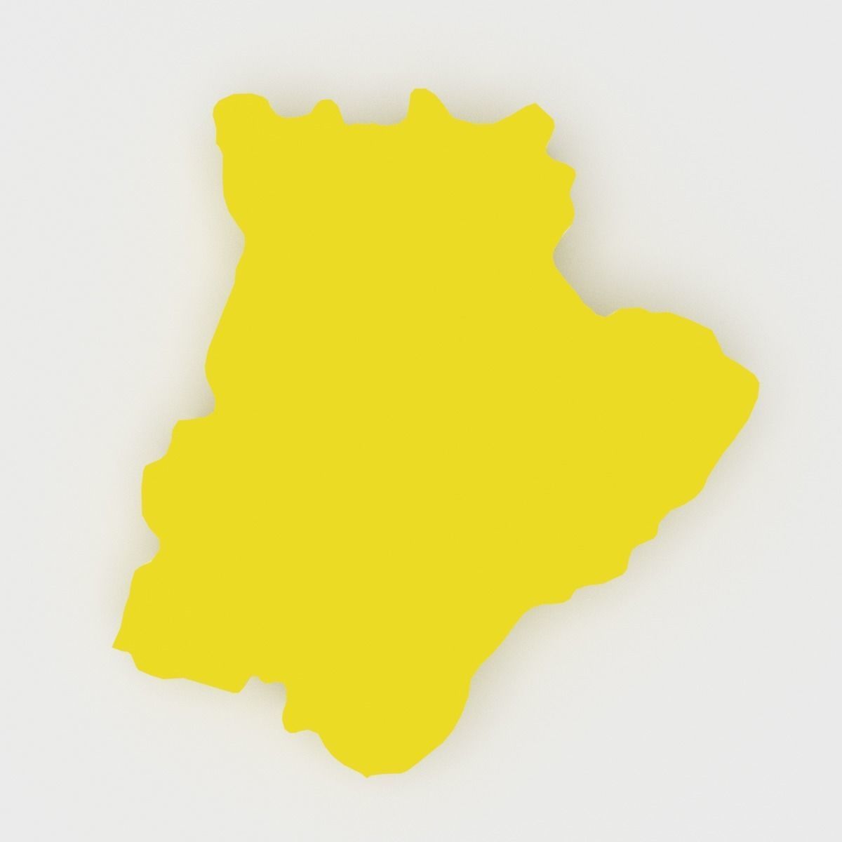 Map of Portugal Low-poly 3D model_24