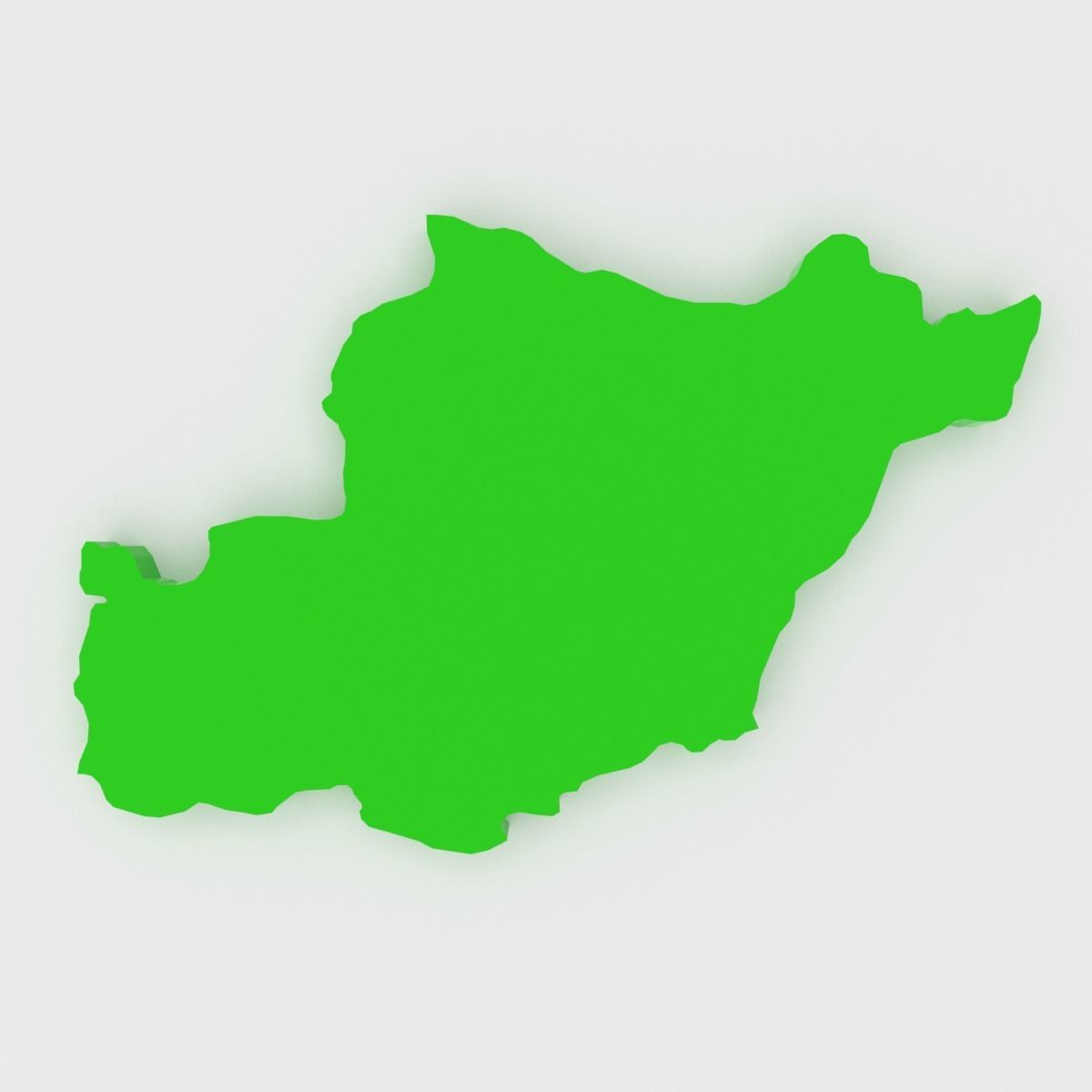 Map of Portugal Low-poly 3D model_13