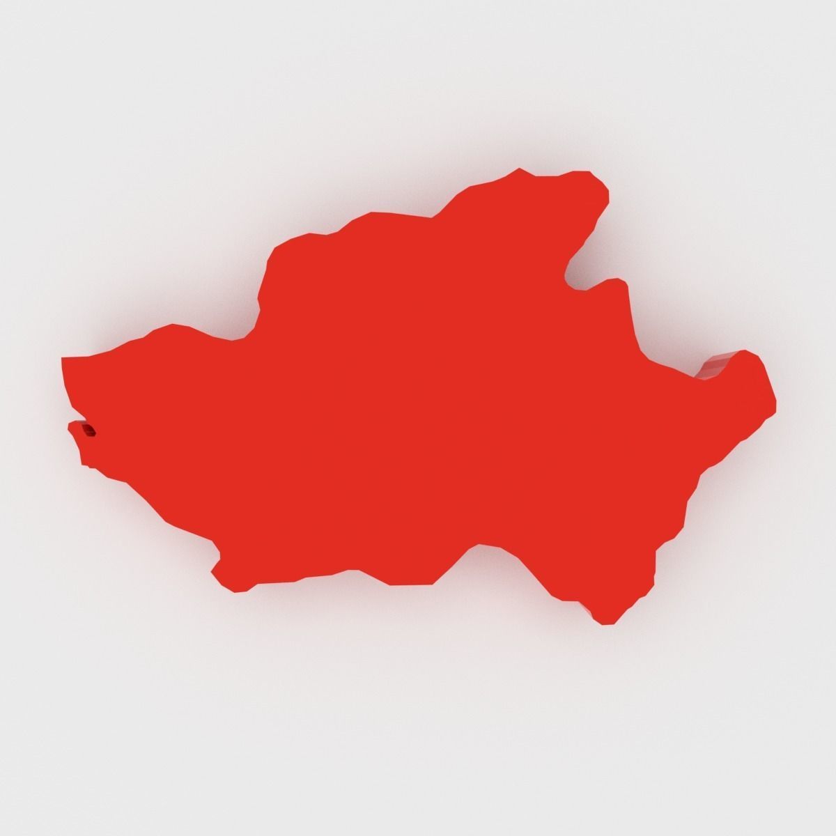 Map of Portugal Low-poly 3D model_21