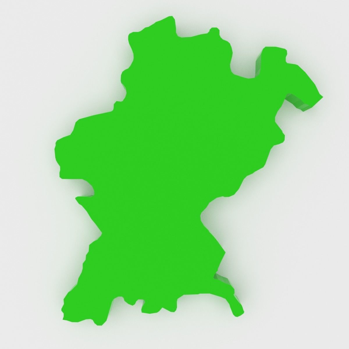 Map of Portugal Low-poly 3D model_15