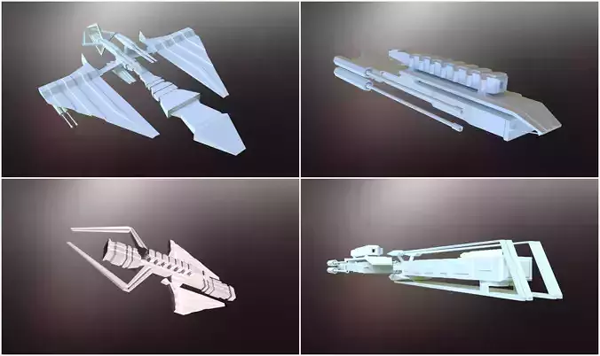 Sci-Fi War Spaceships collection