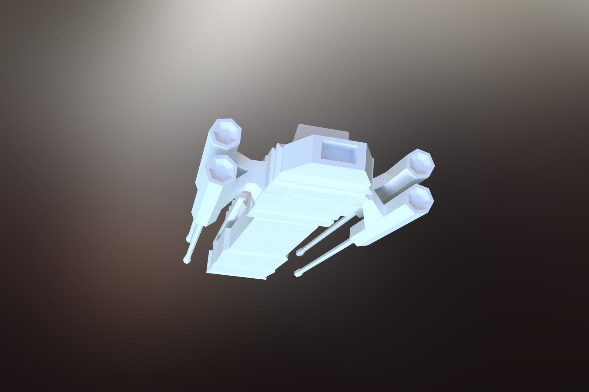 6 Sci-Fi War spaceships collection Low-poly 3D model_61