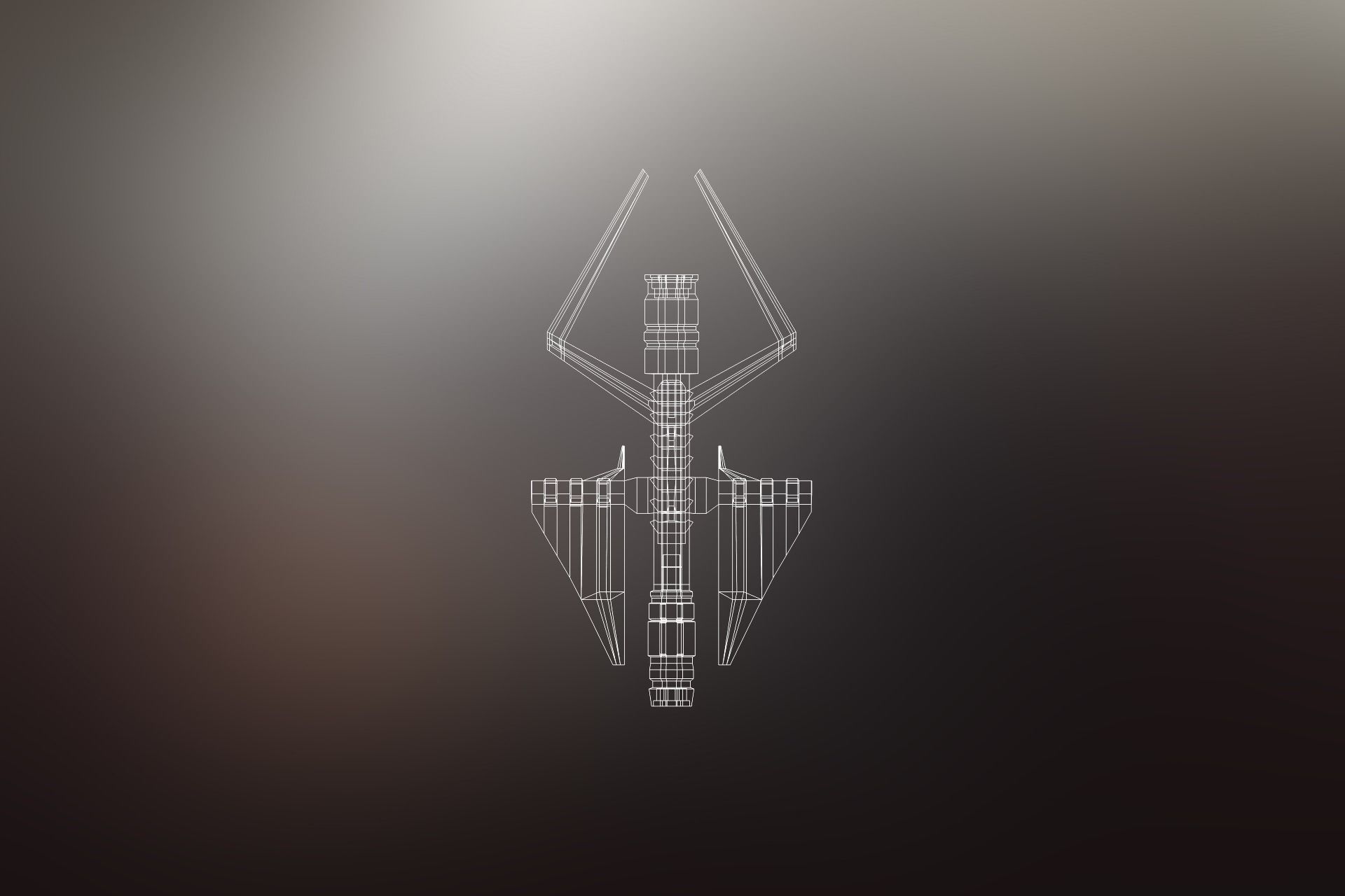 6 Sci-Fi War spaceships collection Low-poly 3D model_36