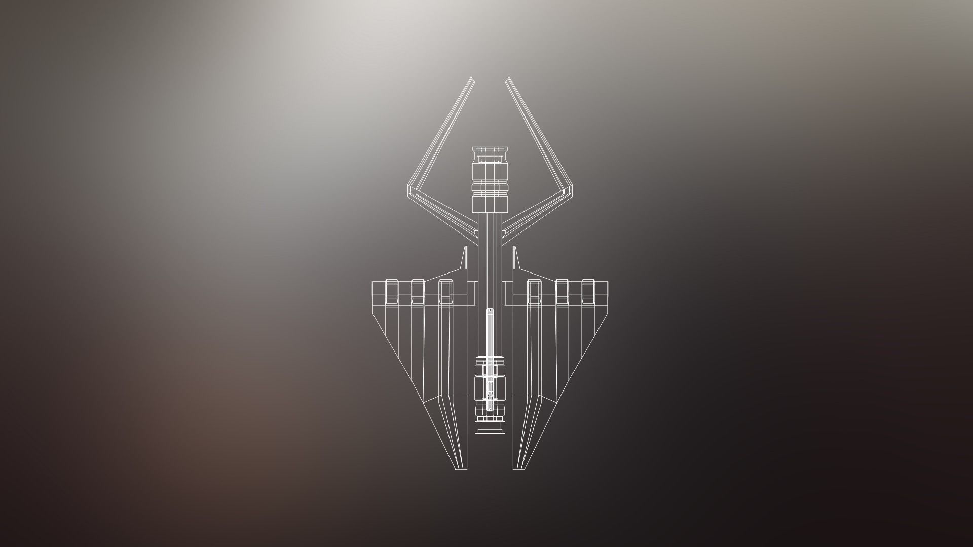 6 Sci-Fi War spaceships collection Low-poly 3D model_24