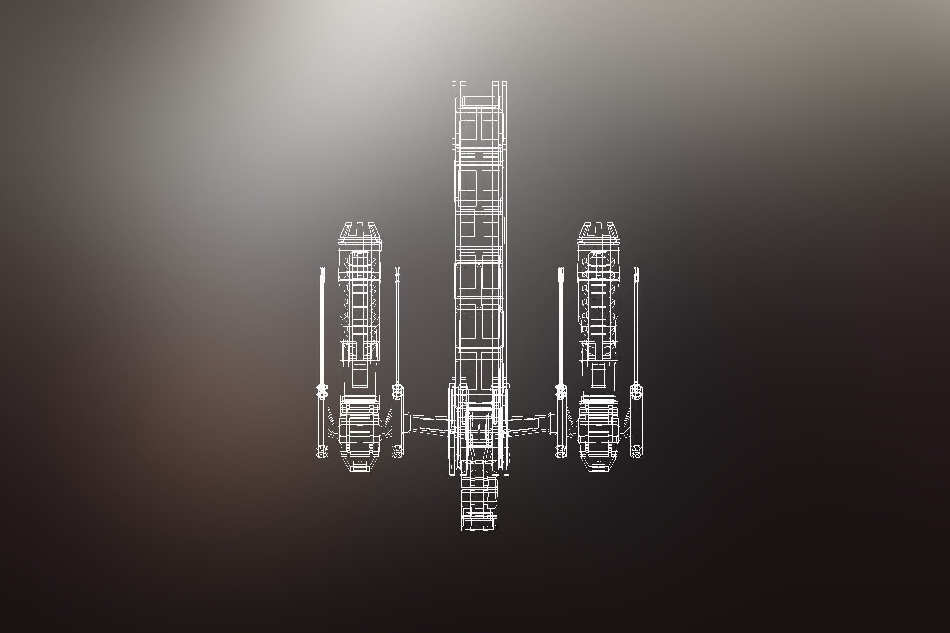 6 Sci-Fi War spaceships collection Low-poly 3D model_74