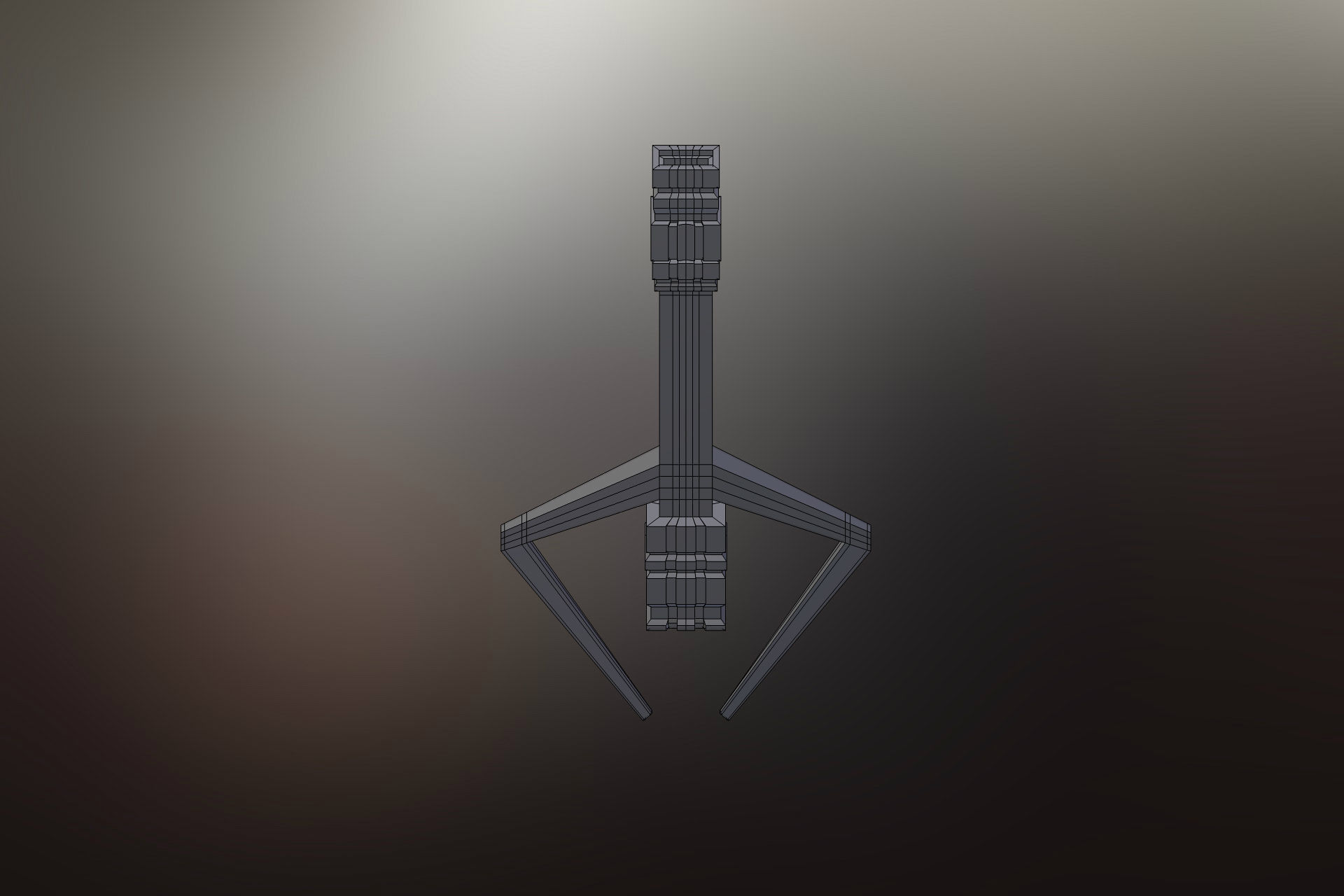 6 Sci-Fi War spaceships collection Low-poly 3D model_10