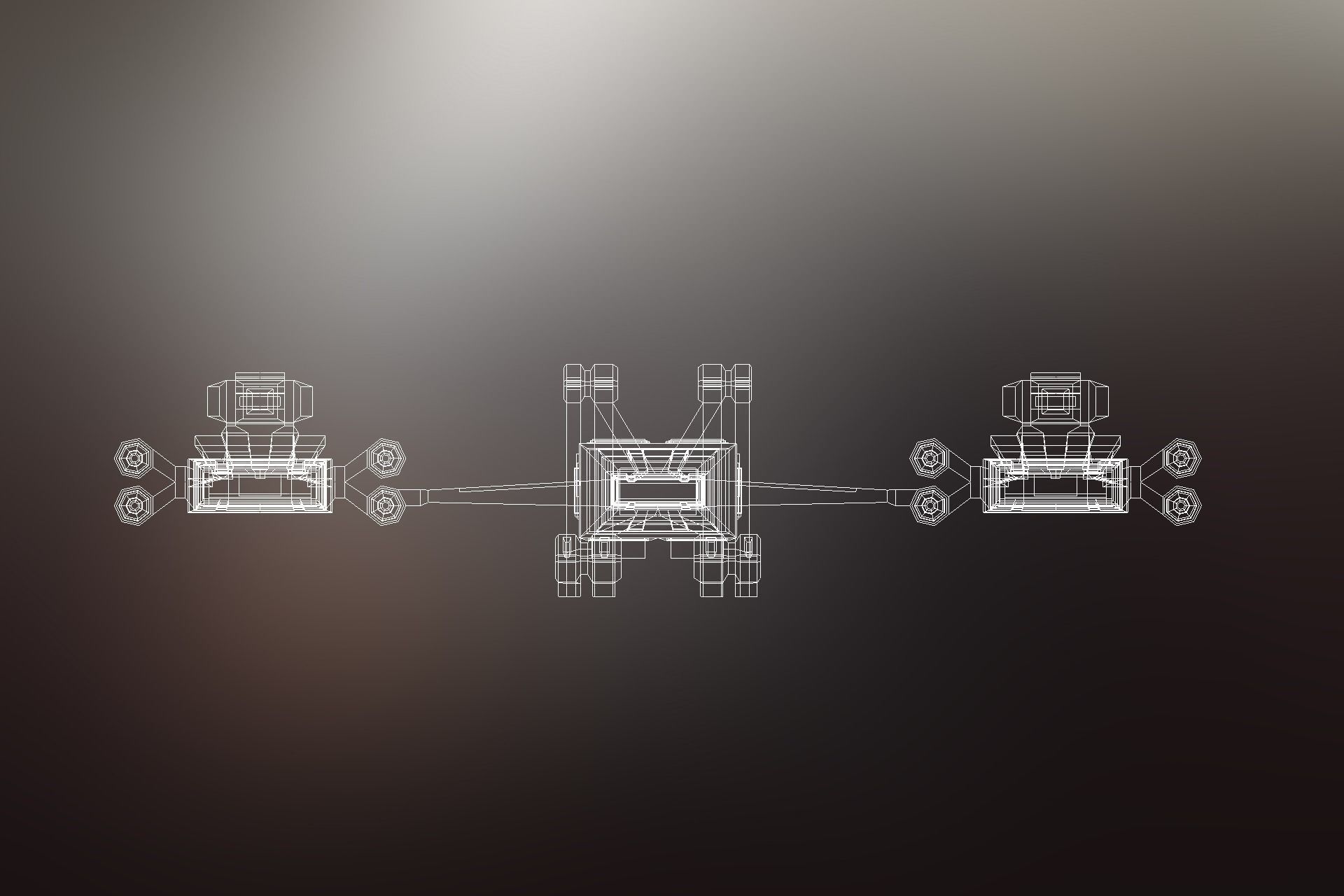 6 Sci-Fi War spaceships collection Low-poly 3D model_73