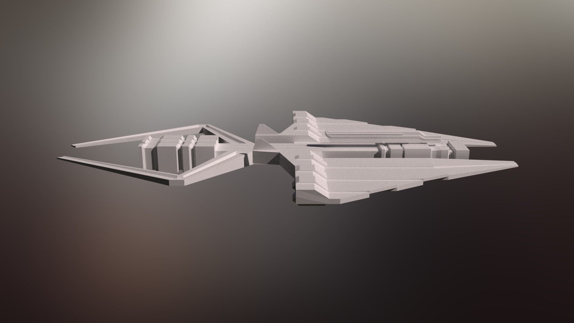 6 Sci-Fi War spaceships collection Low-poly 3D model_32