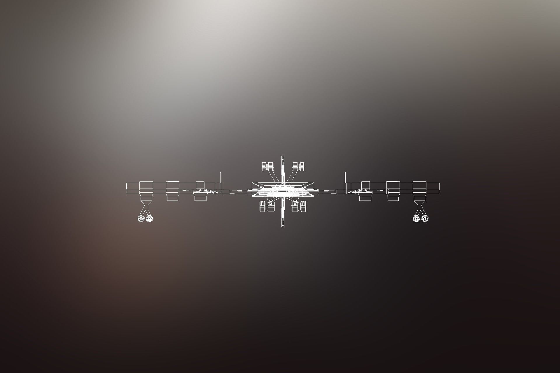 6 Sci-Fi War spaceships collection Low-poly 3D model_45