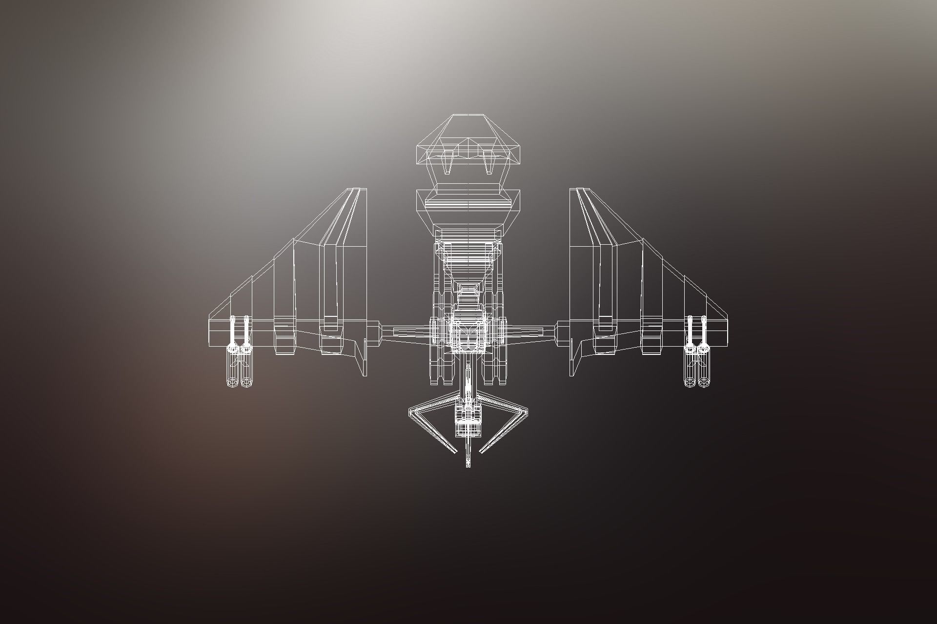 6 Sci-Fi War spaceships collection Low-poly 3D model_47