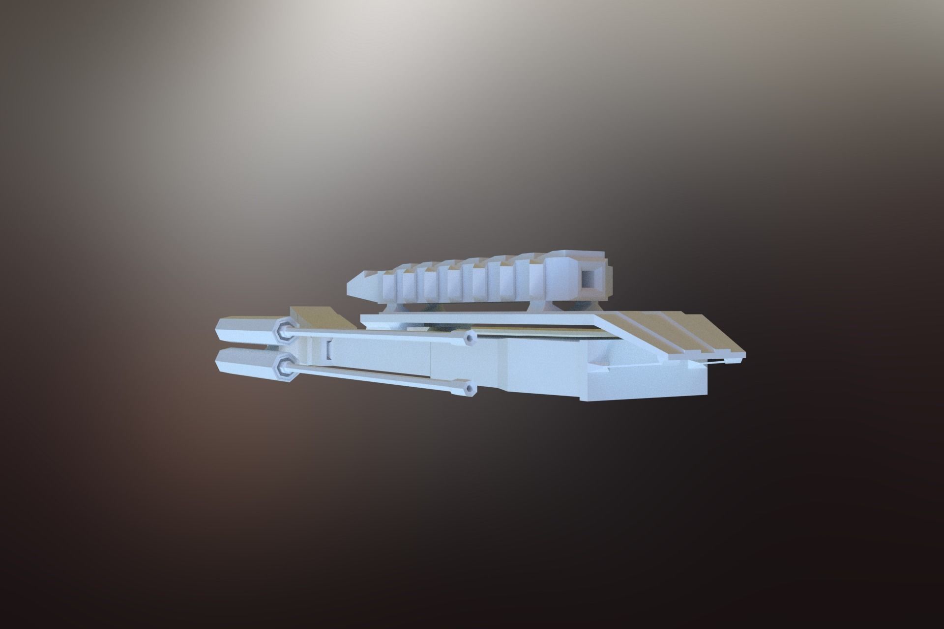 6 Sci-Fi War spaceships collection Low-poly 3D model_63