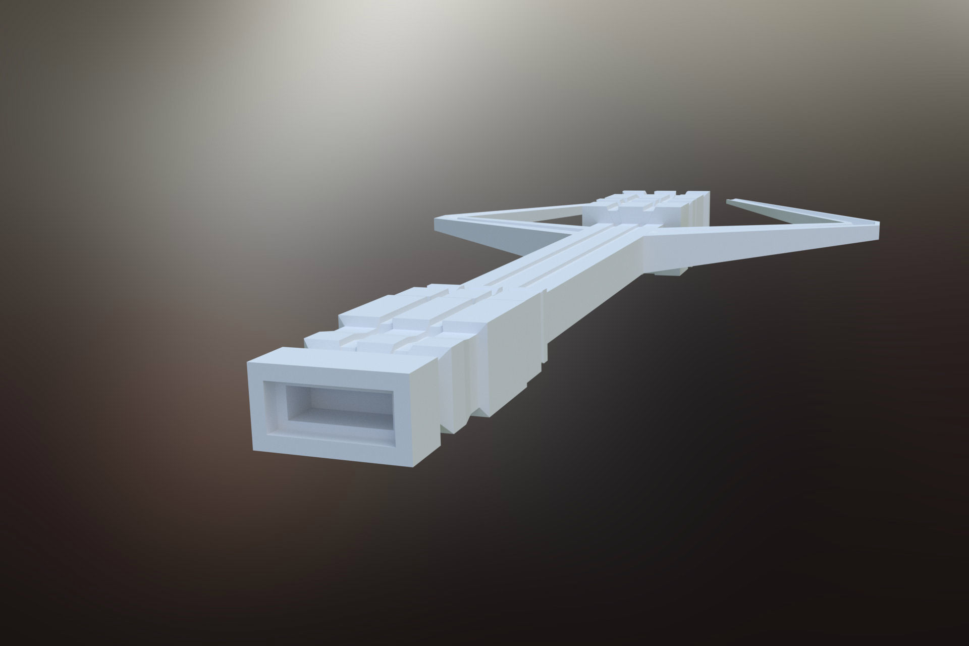 6 Sci-Fi War spaceships collection Low-poly 3D model_15