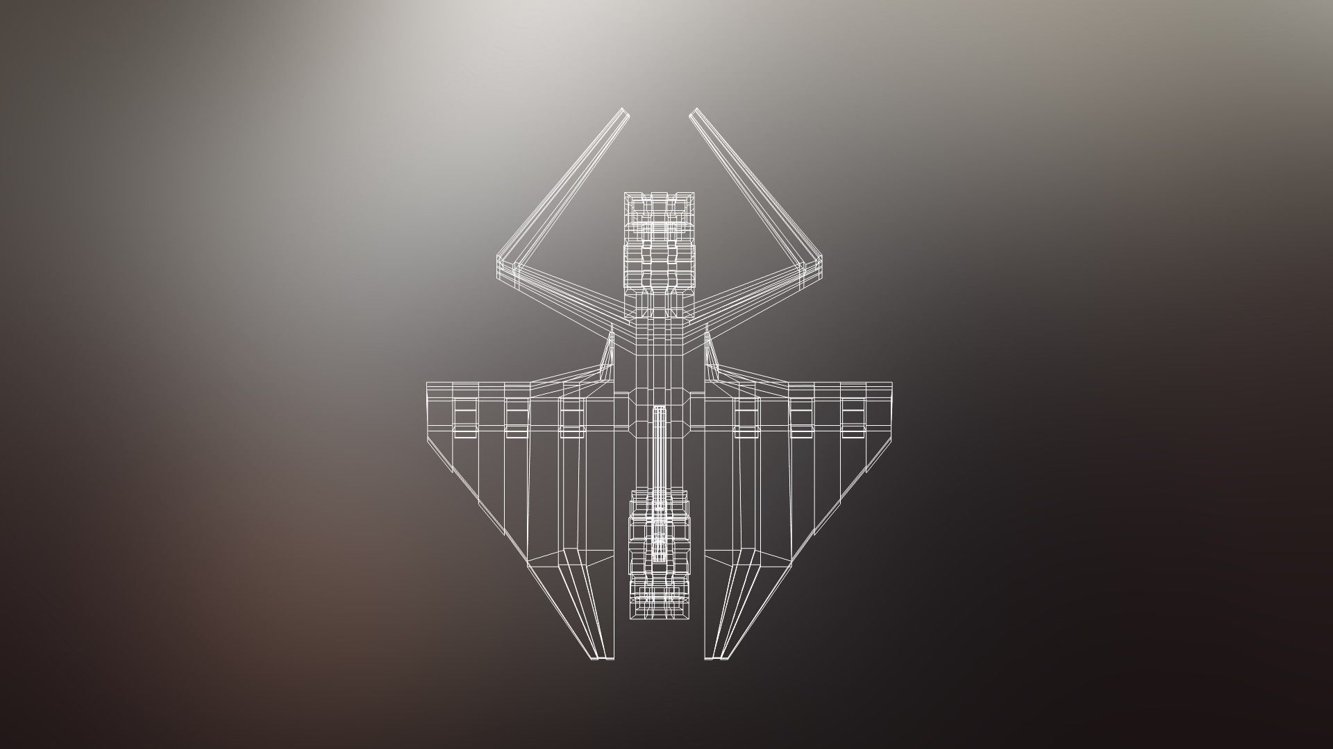 6 Sci-Fi War spaceships collection Low-poly 3D model_27