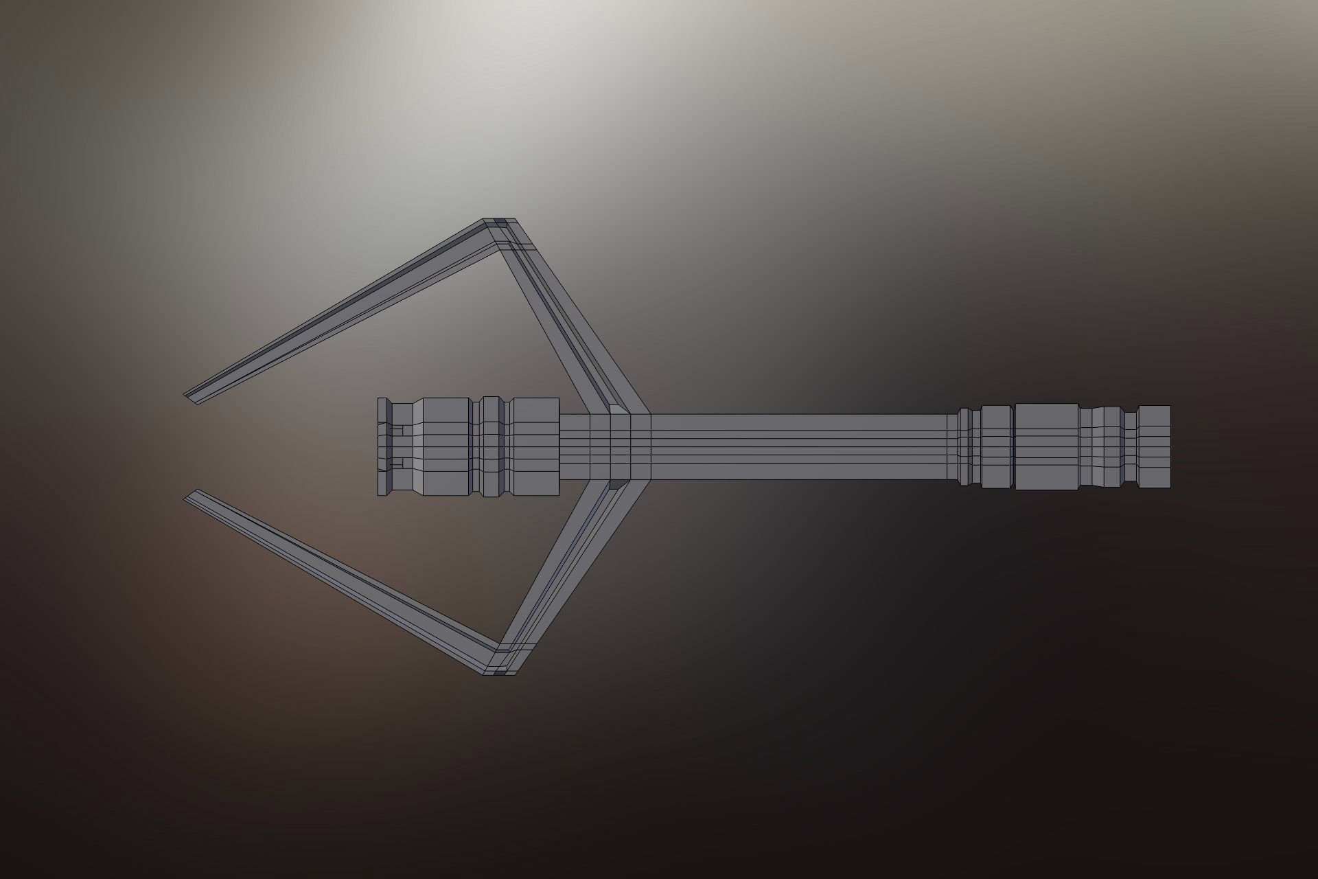 6 Sci-Fi War spaceships collection Low-poly 3D model_23