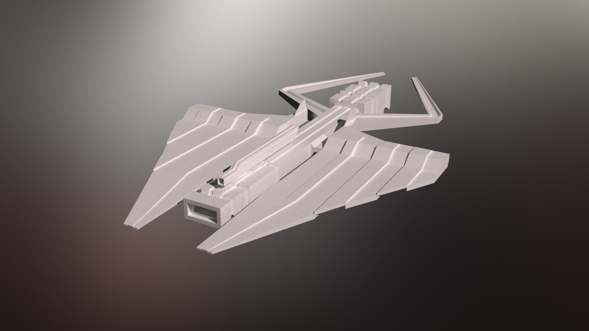 6 Sci-Fi War spaceships collection Low-poly 3D model_34