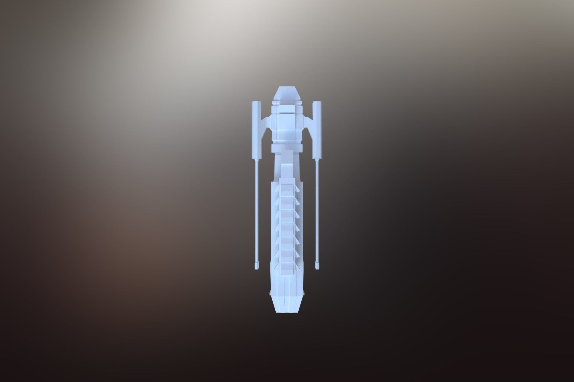 6 Sci-Fi War spaceships collection Low-poly 3D model_67