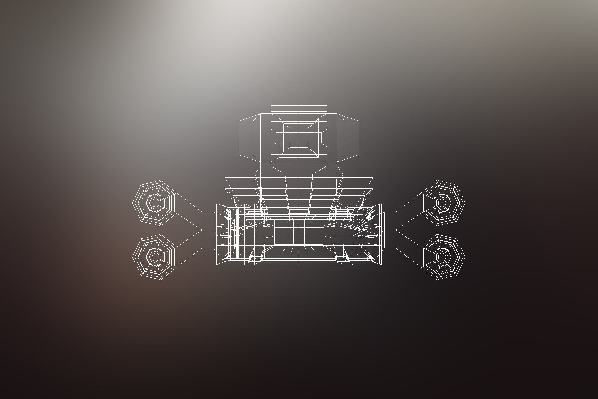 6 Sci-Fi War spaceships collection Low-poly 3D model_57