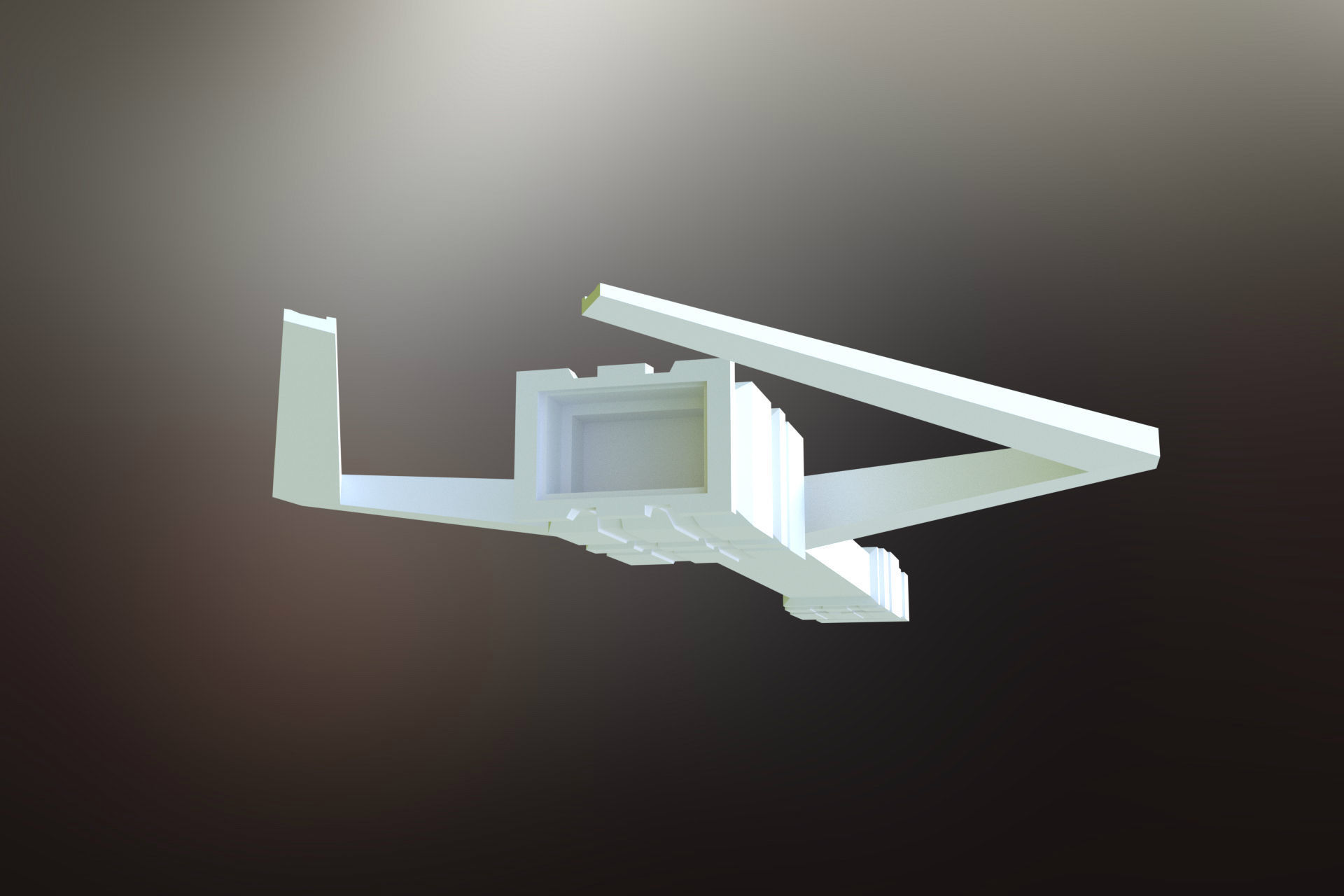 6 Sci-Fi War spaceships collection Low-poly 3D model_22