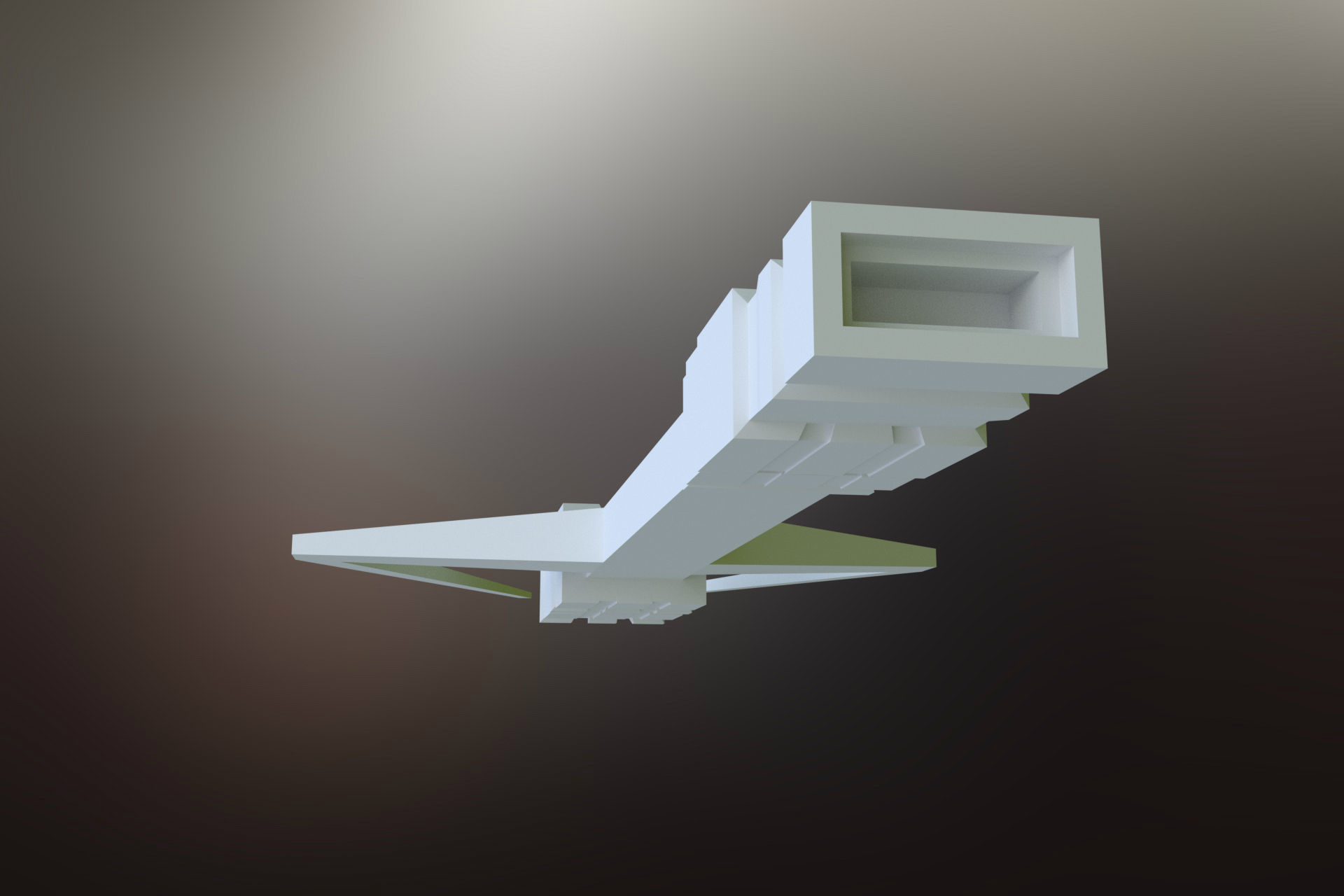 6 Sci-Fi War spaceships collection Low-poly 3D model_21