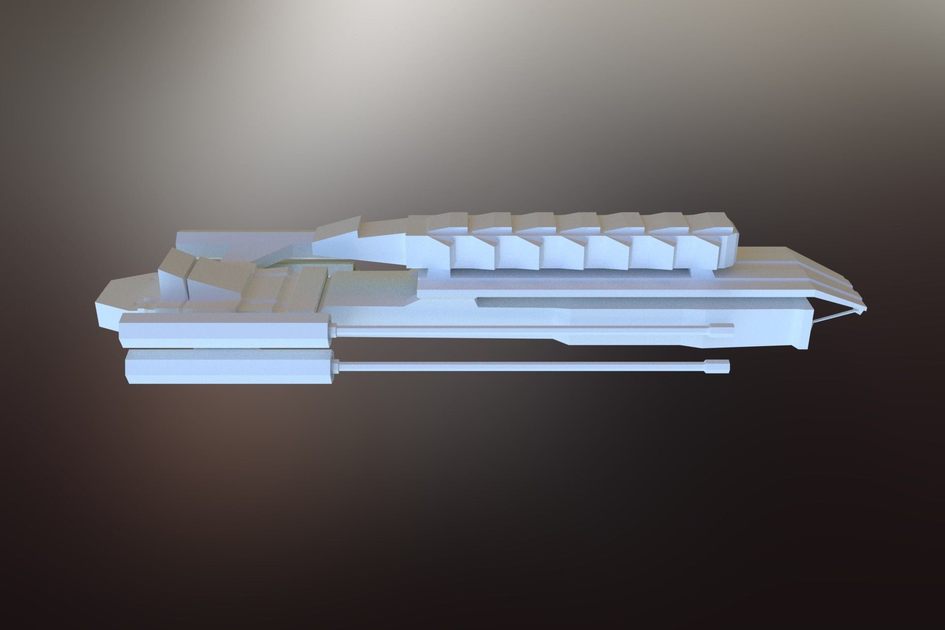 6 Sci-Fi War spaceships collection Low-poly 3D model_66