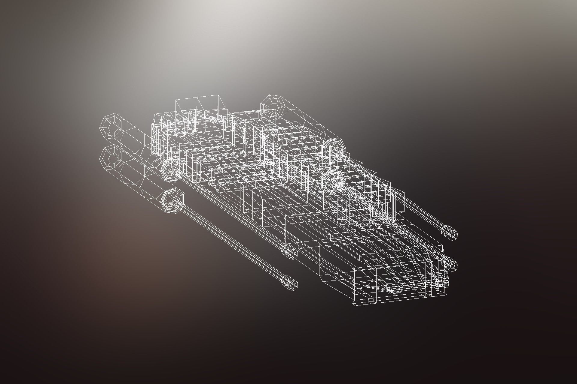 6 Sci-Fi War spaceships collection Low-poly 3D model_54