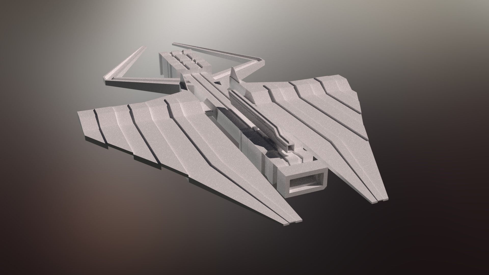 6 Sci-Fi War spaceships collection Low-poly 3D model_33