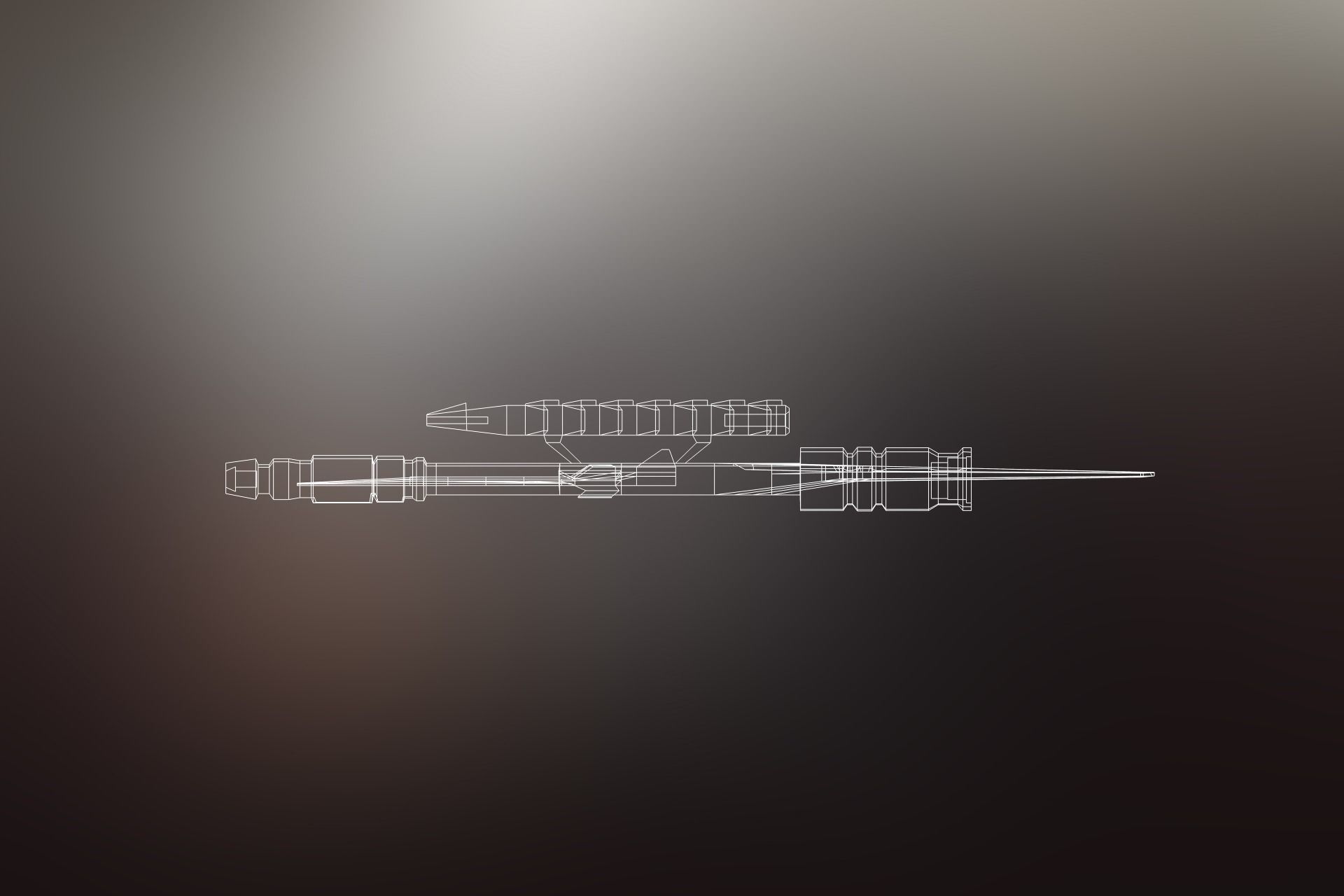 Sci-Fi War spacecraft Low-poly 3D model_31