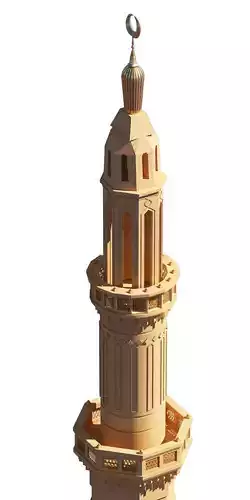 Islamic Mamluk Minaret 3D model