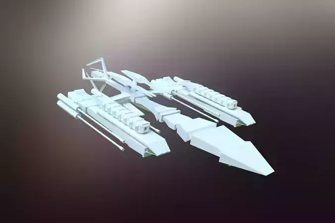 Sci-Fi War spaceship