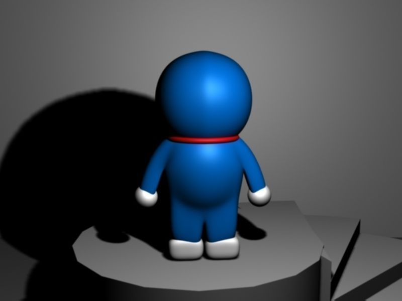 doraemon1 doraemon Low-poly 3D model_1