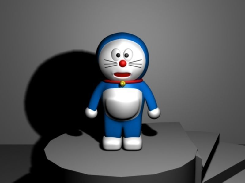 doraemon1 doraemon Low-poly 3D model_2