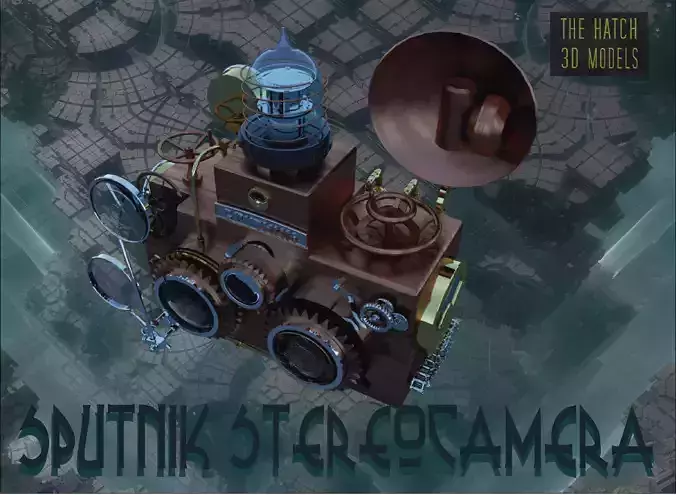  Sputnik Steampunked Stereocam