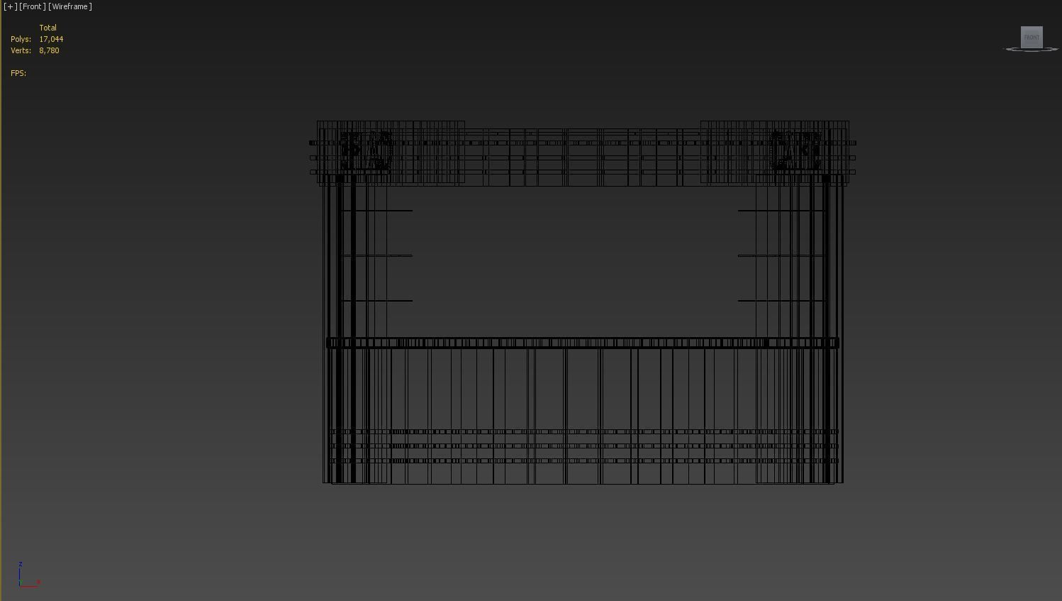 Simple Cafe Kiosk 3D model_4