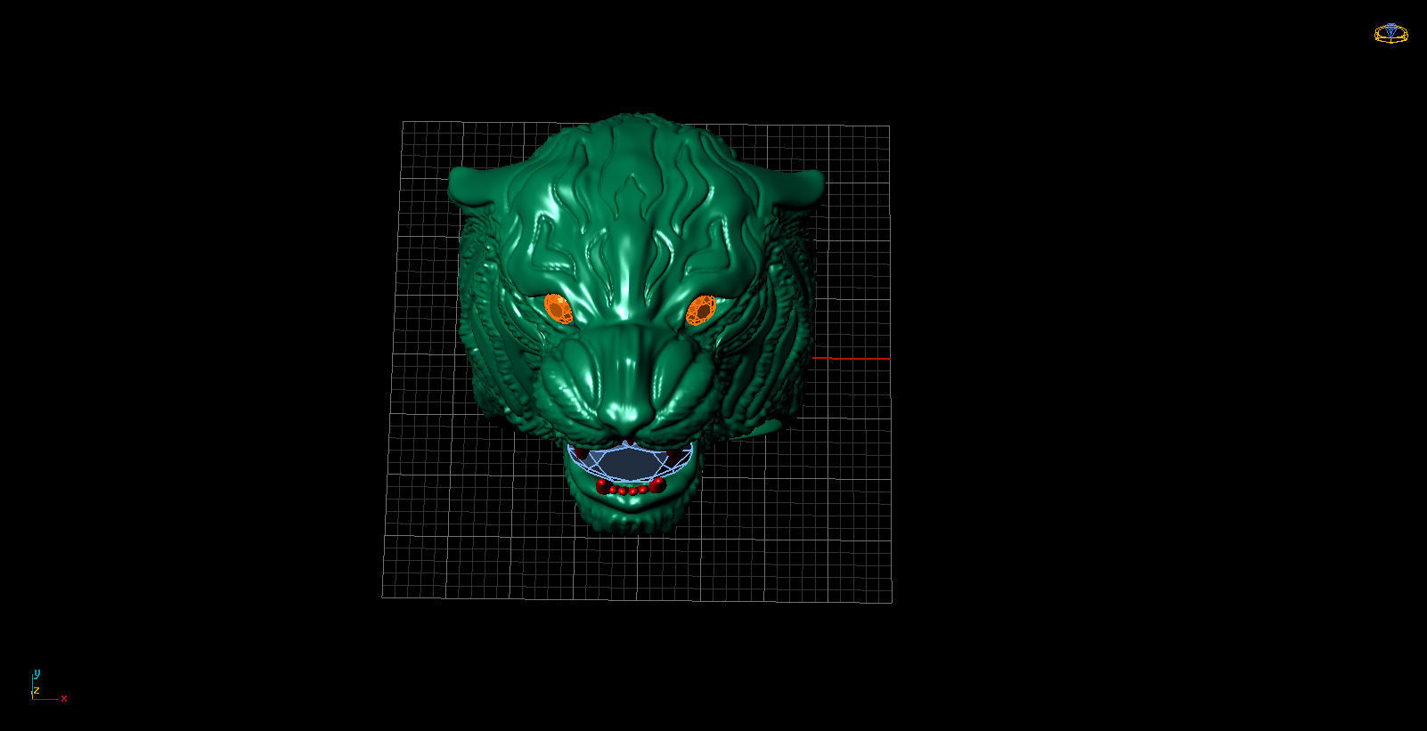 leopard ring  3D print model_5