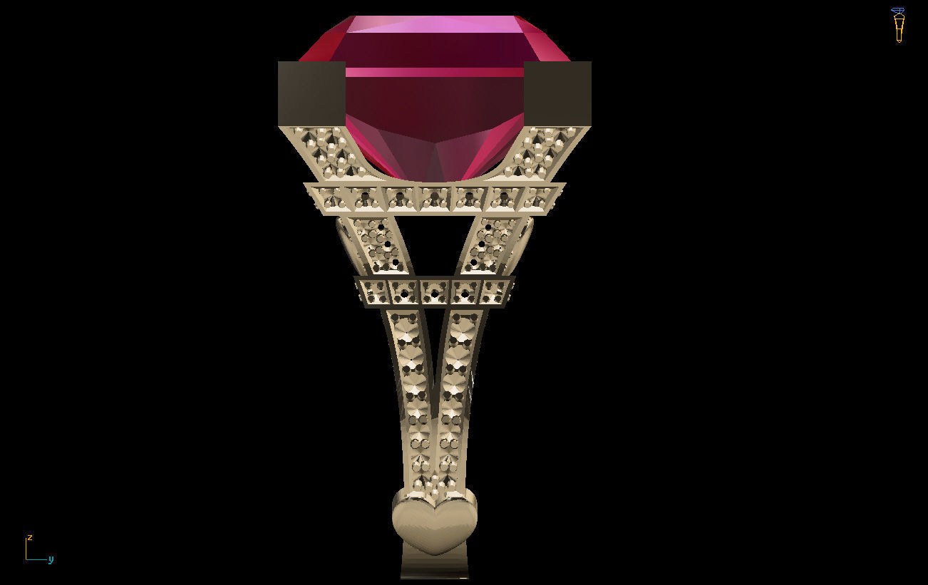 eiffel-tower-ring-3d-model-stl ruby ring in gold 3D print model_1