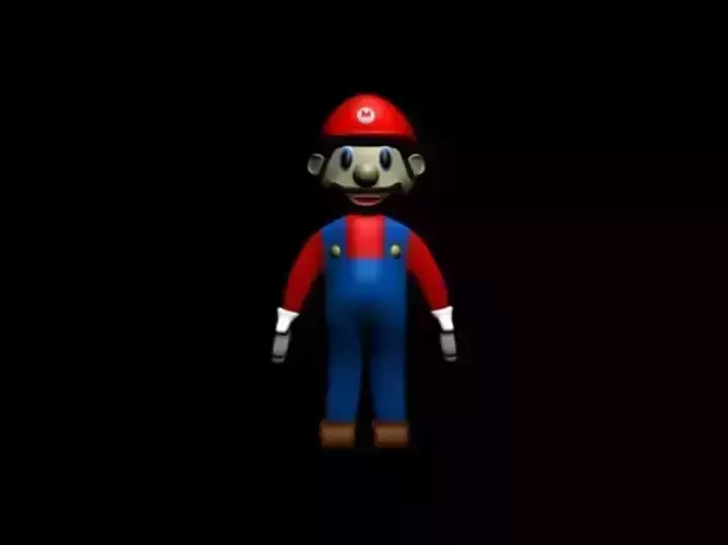 super mario Low-poly 3D model