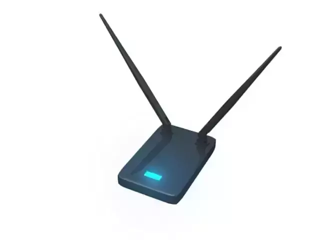 Wireless LAN Adapter Low-poly 3D model