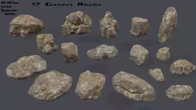 desert rocks set 