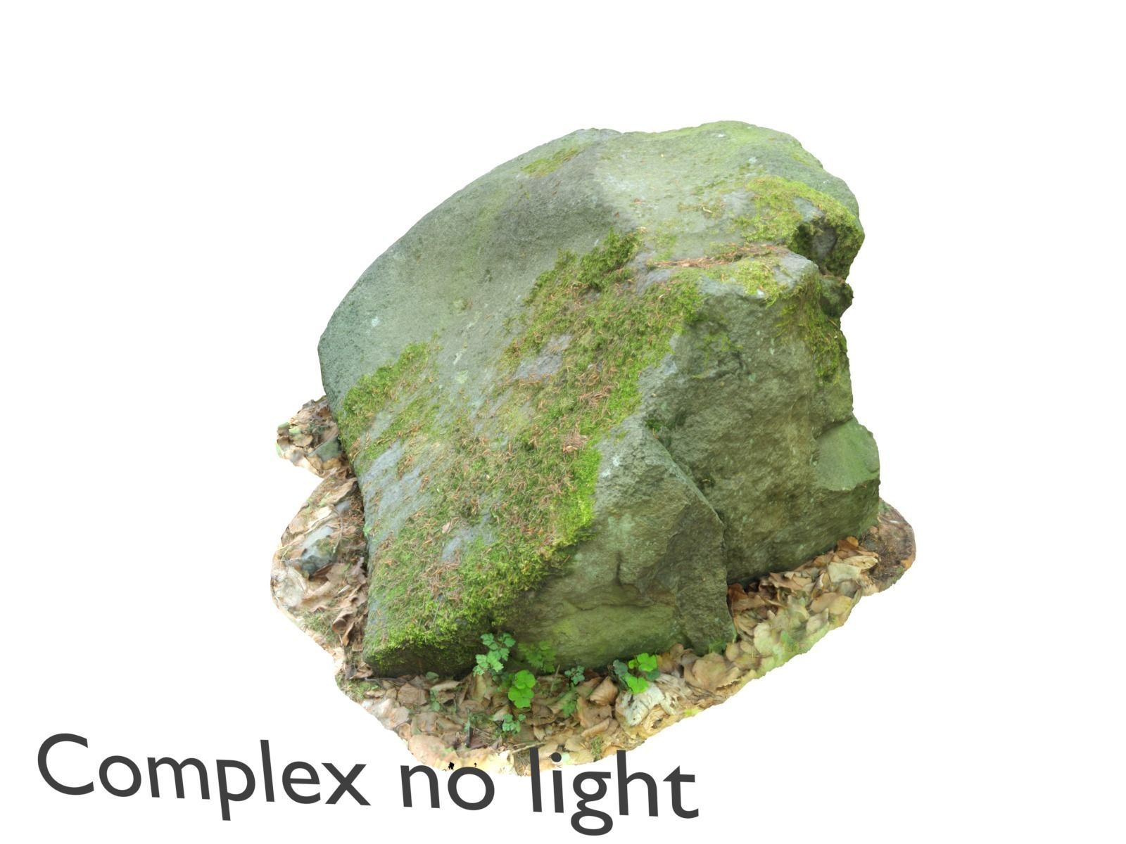 Basalt rock Low-poly 3D model_2