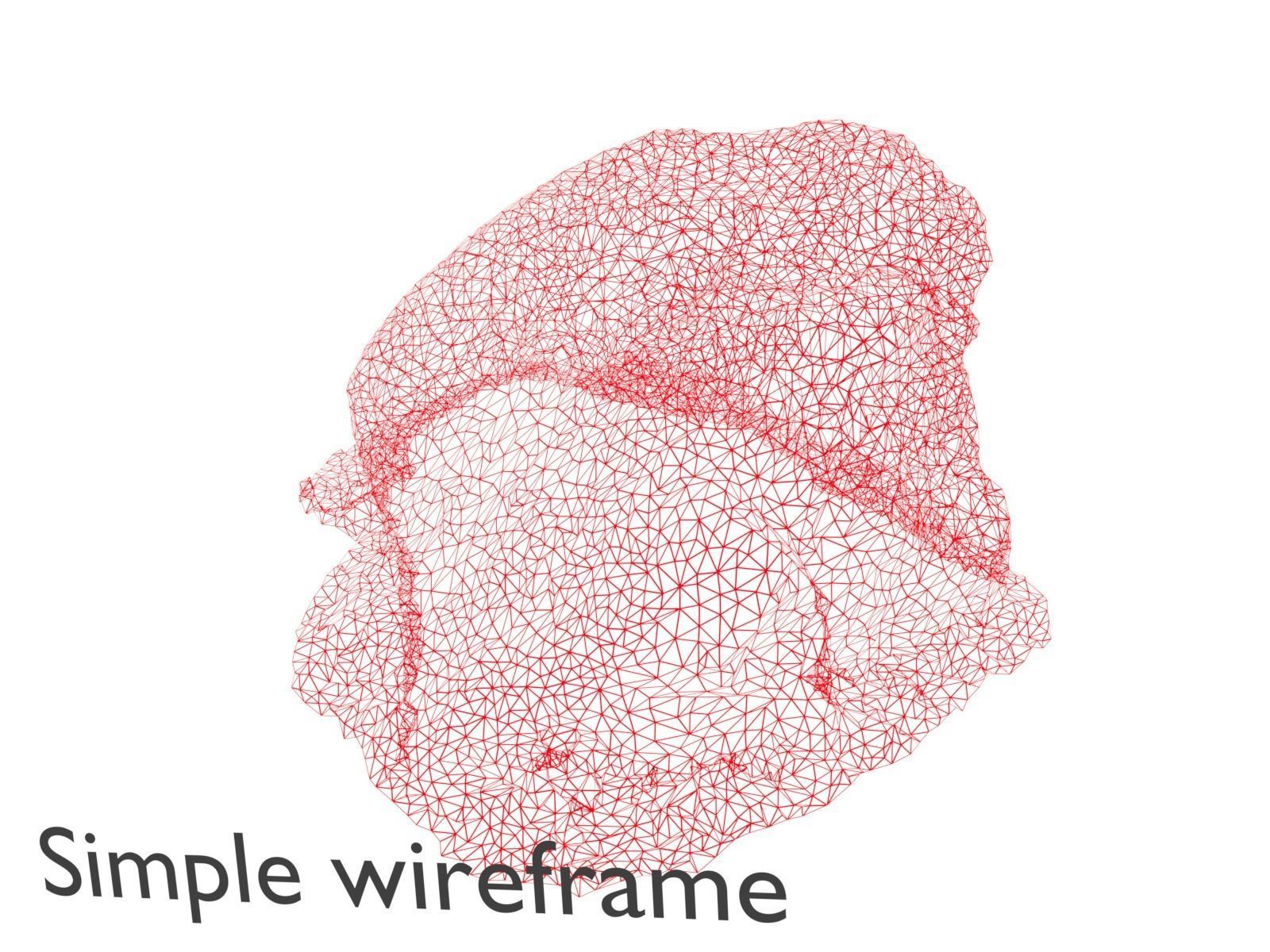 Basalt rock Low-poly 3D model_5