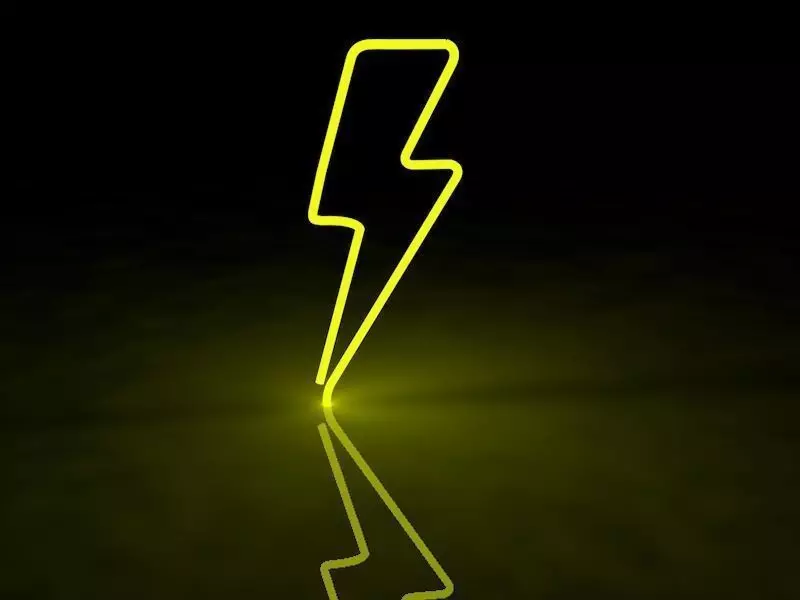 Bright neon Low-poly 3D model_0