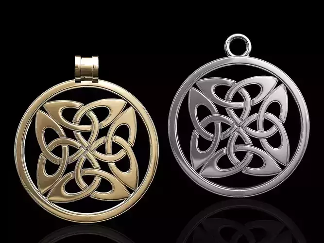 Dara knot in vector way-pendant
