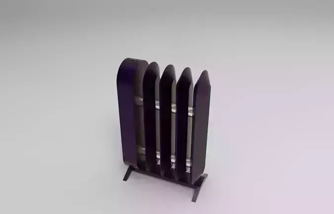 Retro Radiator Heater 3D model