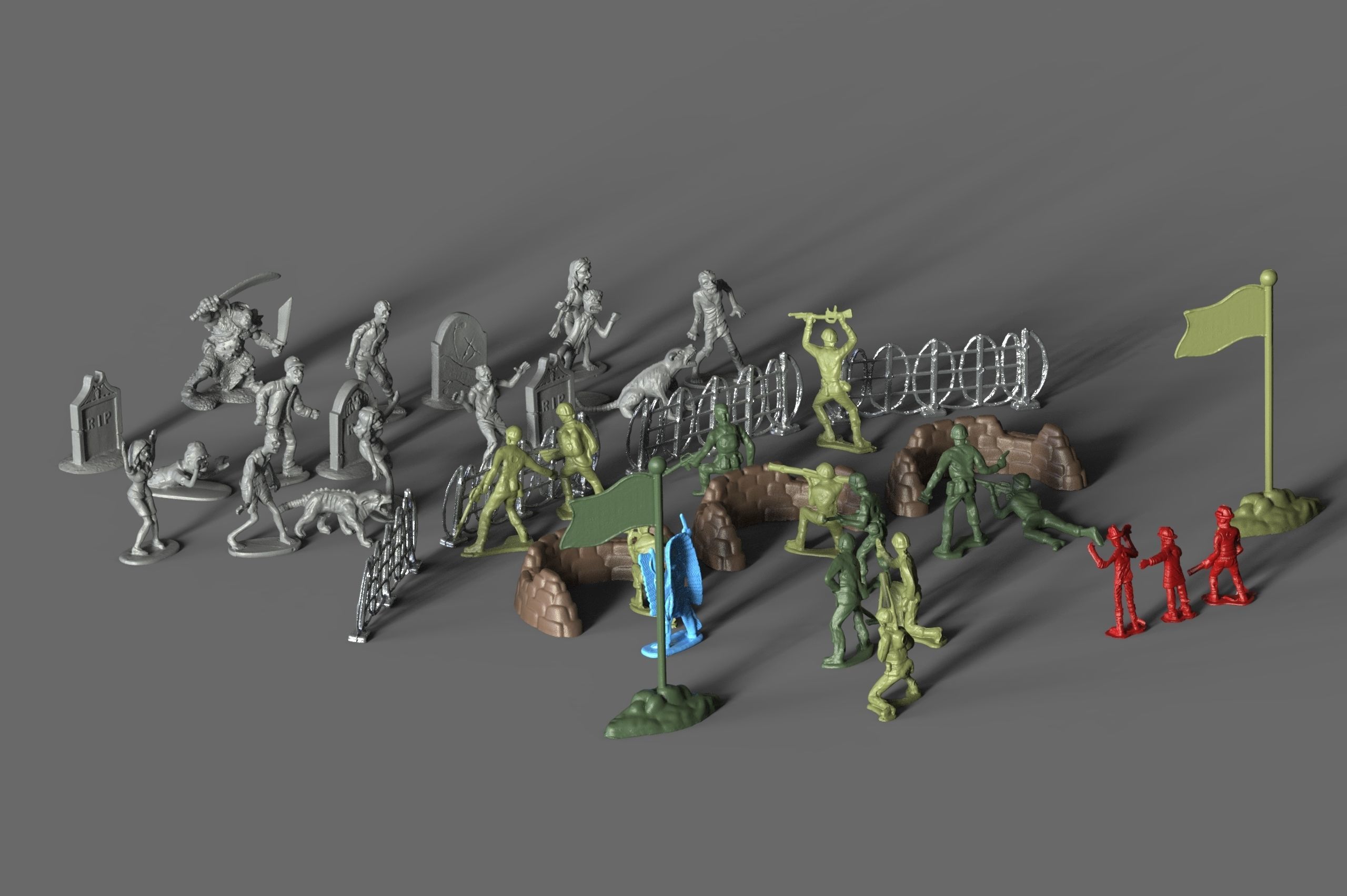 3D Scanned Miniatures collection 3D model_2