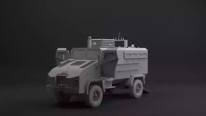 bmc kirpi mrap  Low-poly 3D model
